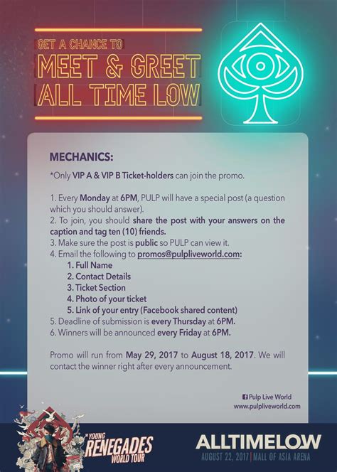 sweepstakes fanatics|ALL TIME LOW MEET AND GREET SWEEPSTAKES.